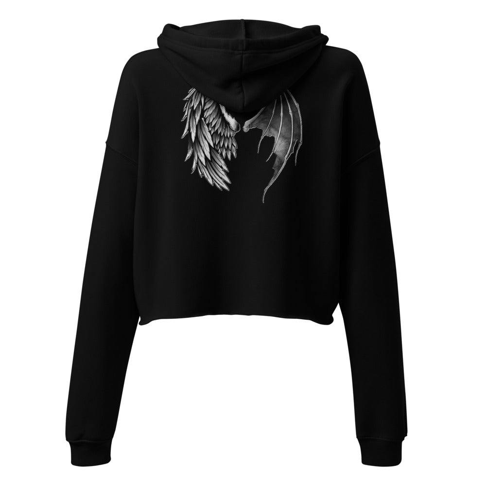 Wings Cropped Hoodie