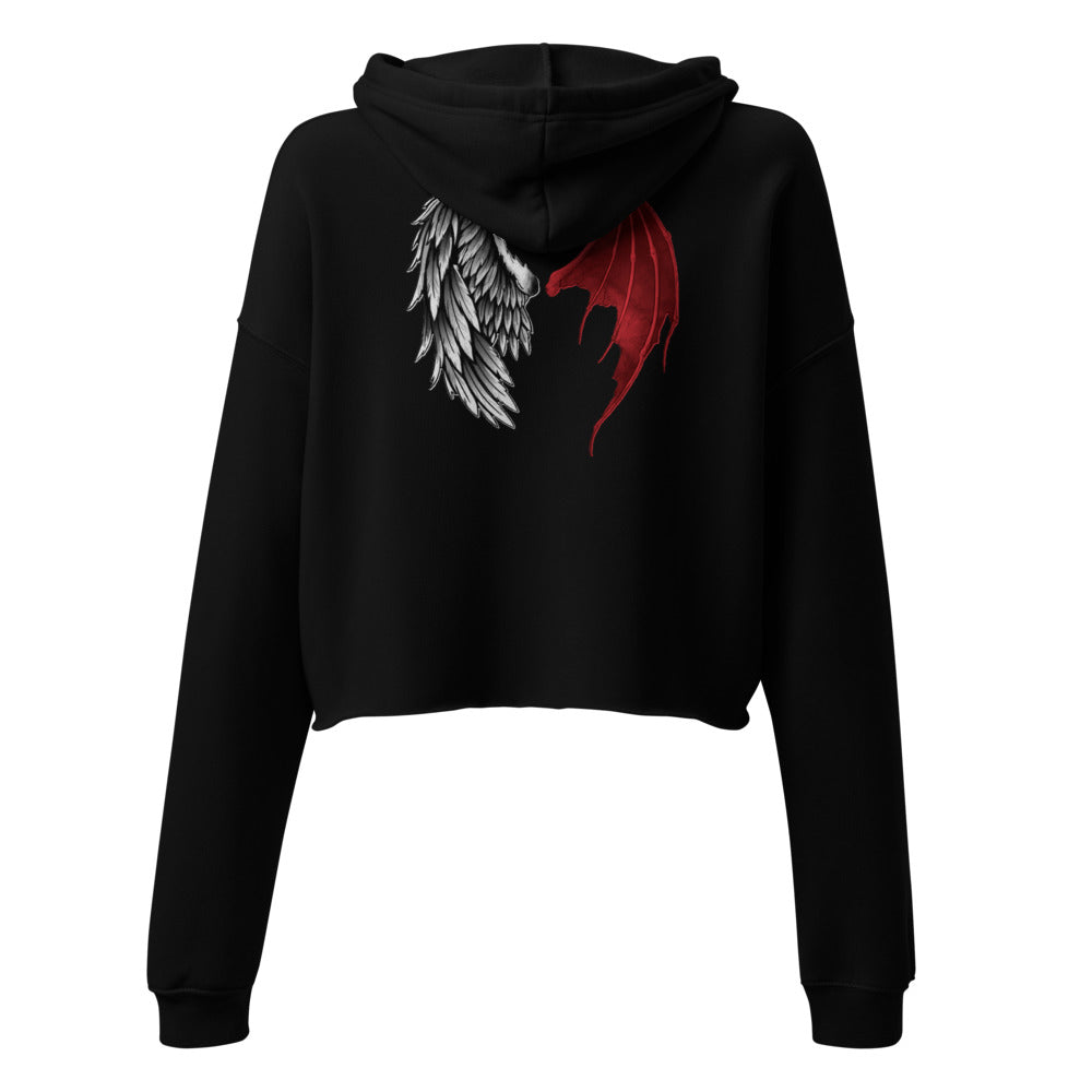 Blood Wing Cropped Hoodie